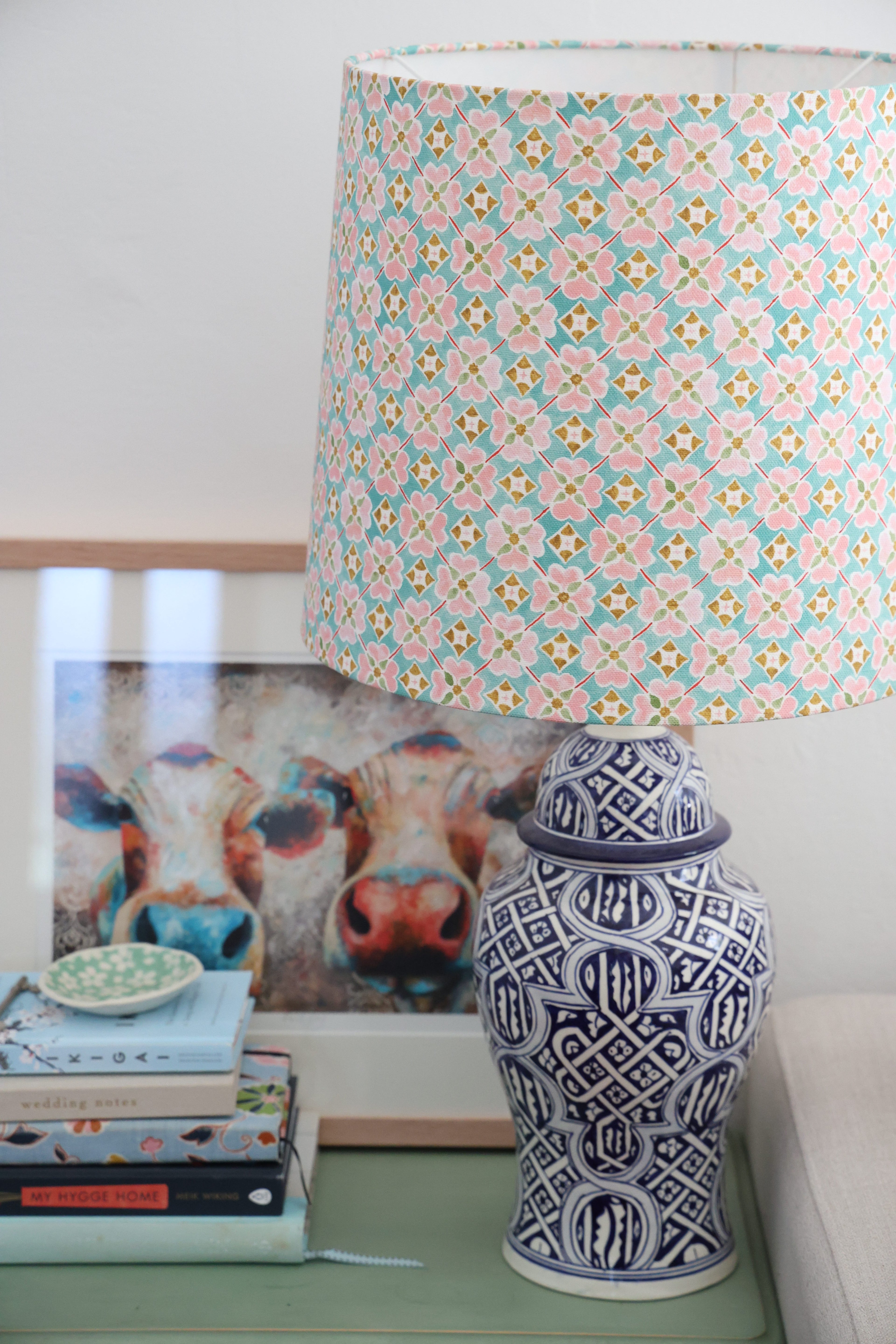 Anna Spiro 'Flora Oyster linen Sea Mist' Large Empire