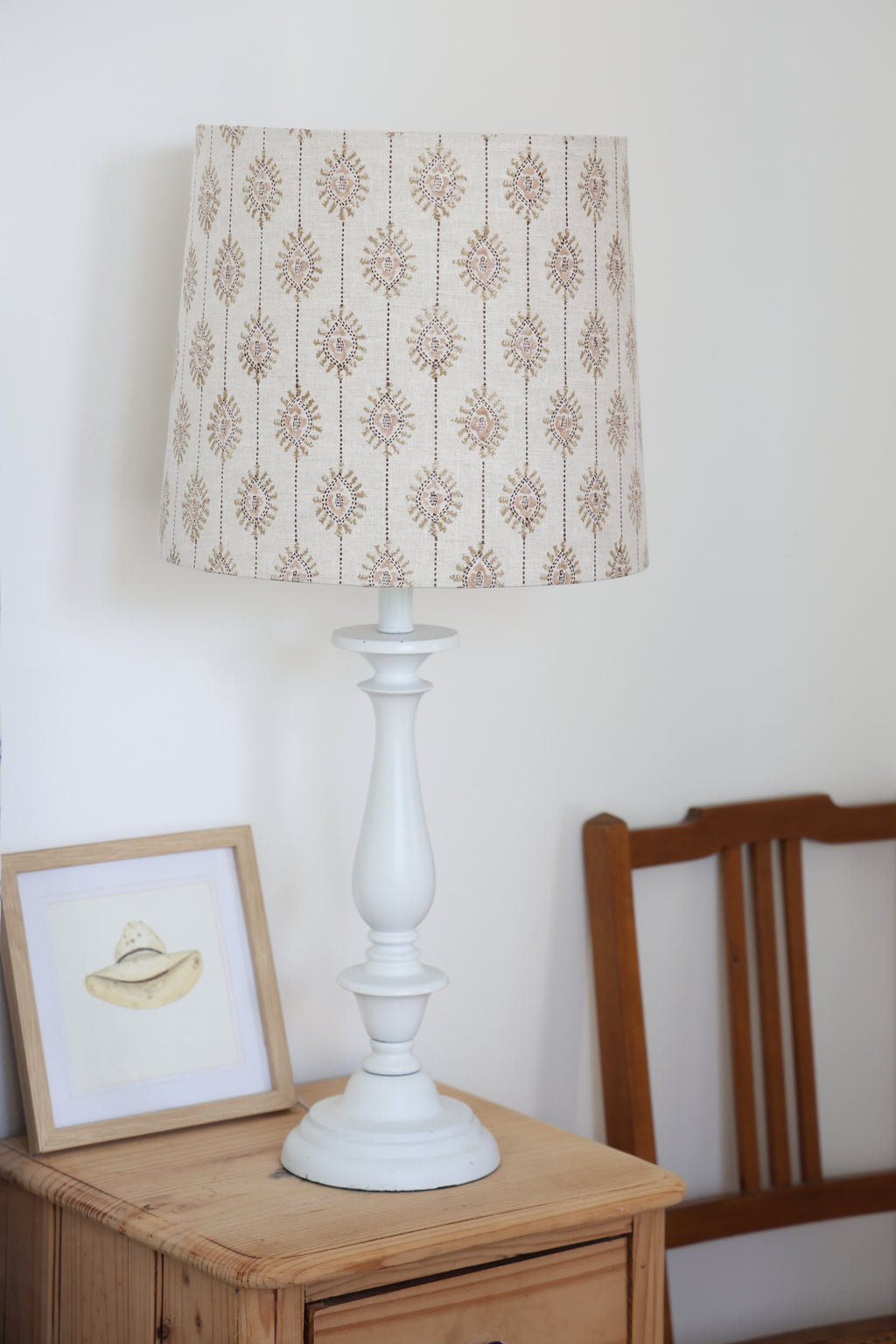 Walter G 'Bombay Shell Linen' medium empire lampshade
