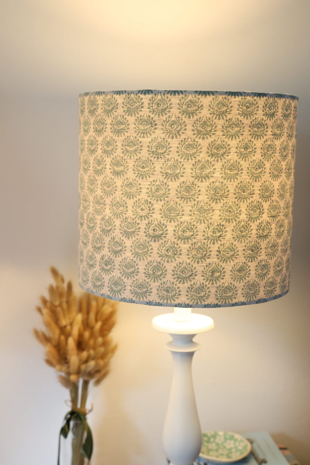 Walter G 'Lyon Celadon linen' Medium Lampshade