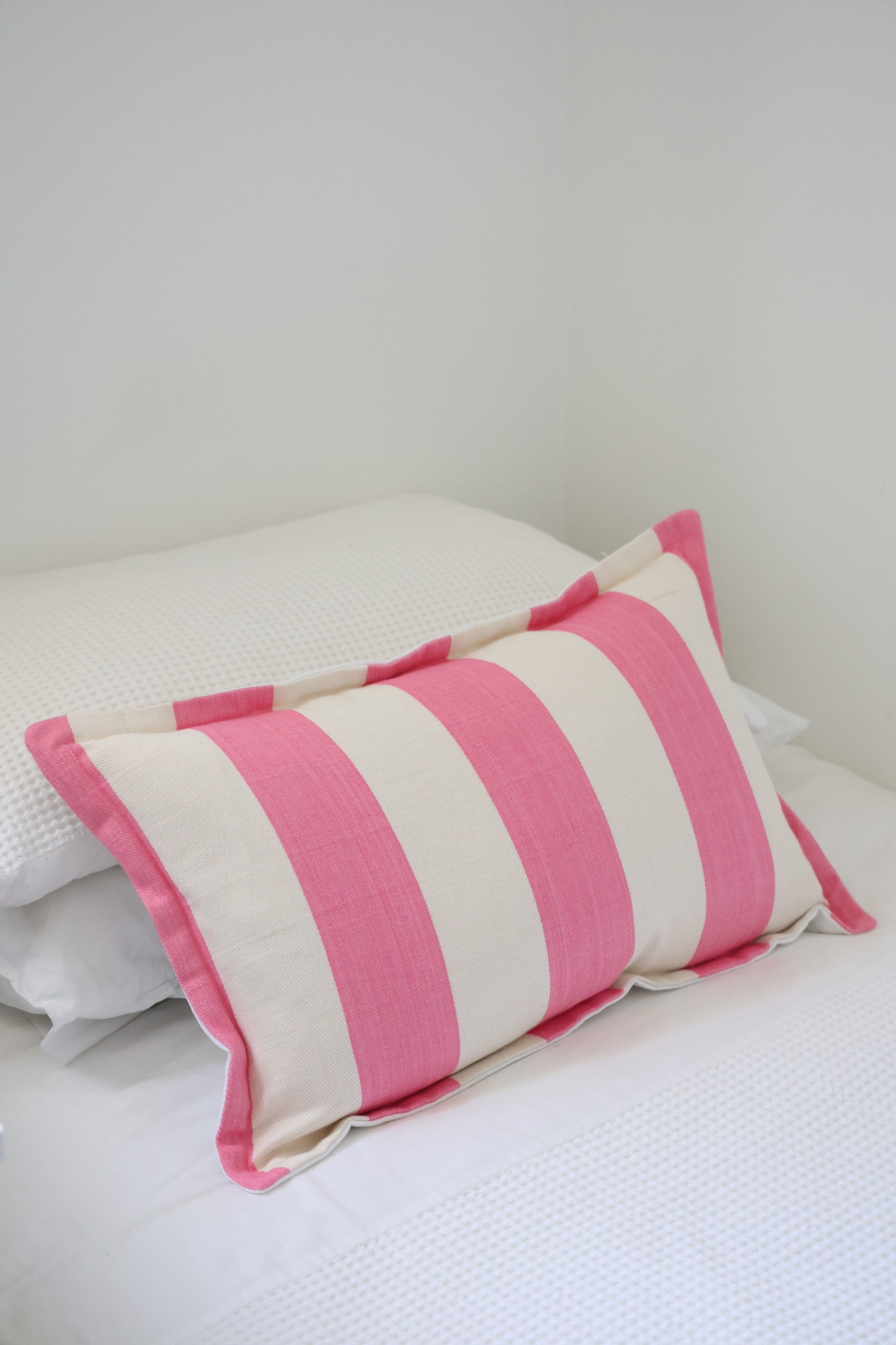 Pink and White Rectangular cushion