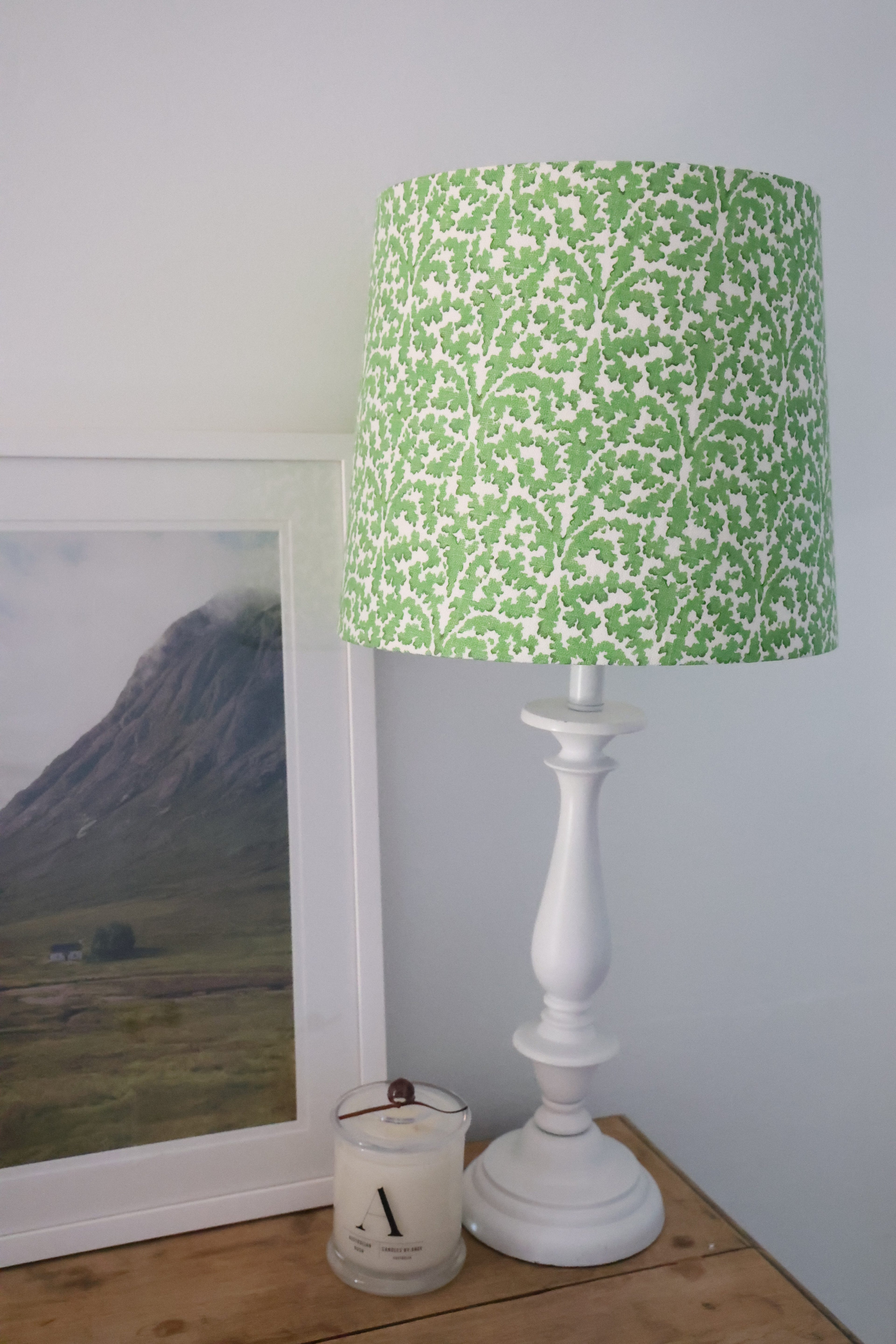 Linwood 'Bagatelle Moss' Medium Empire Lampshade