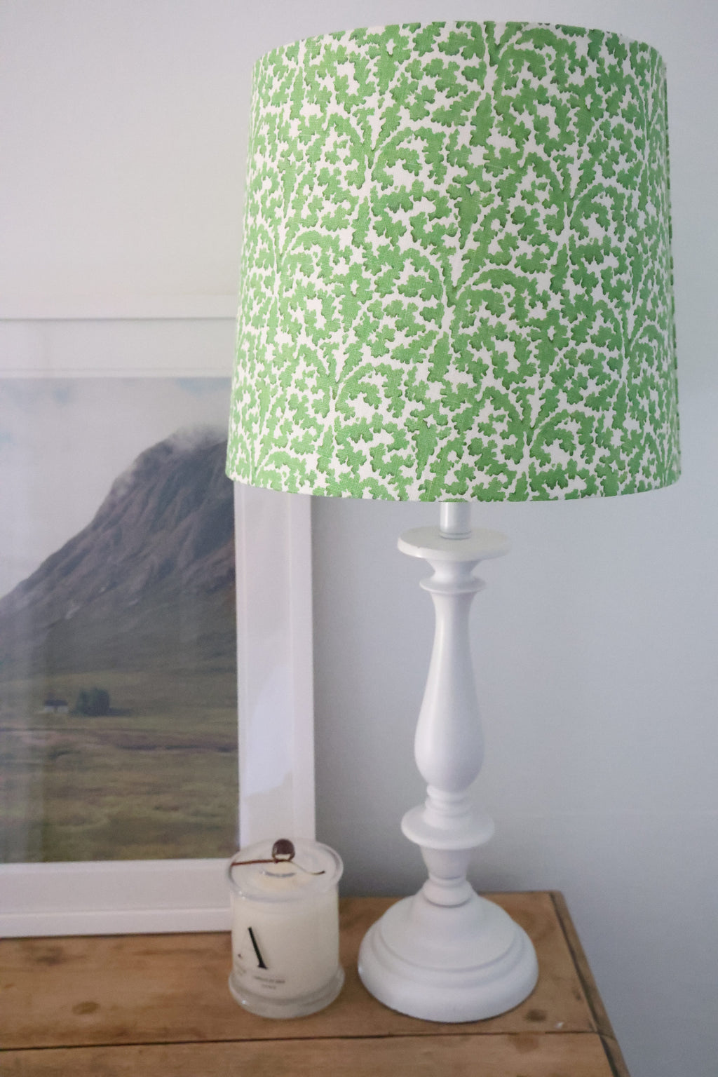 Linwood 'Bagatelle Moss' Medium Empire Lampshade
