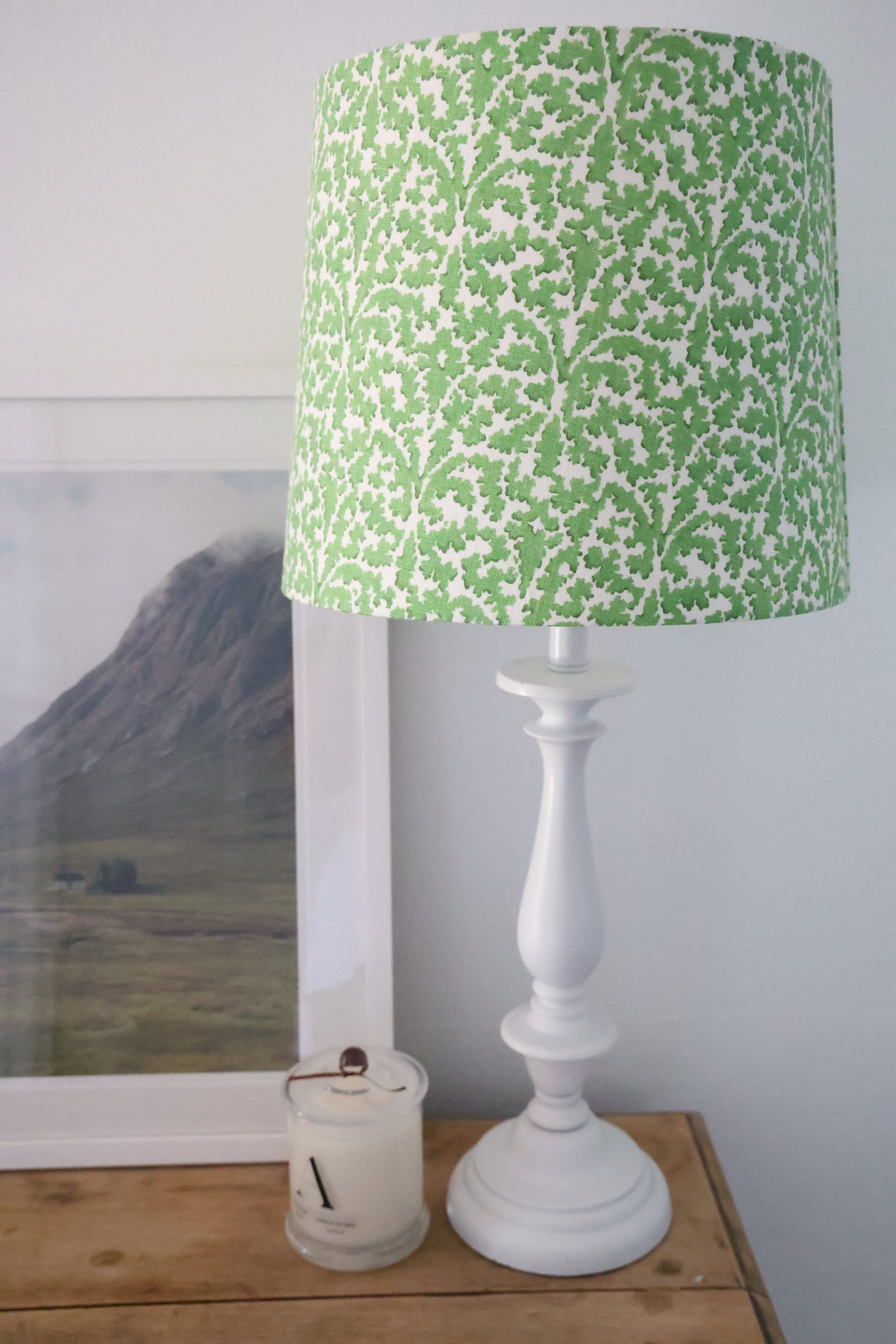 Linwood 'Bagatelle Moss' Medium Empire Lampshade