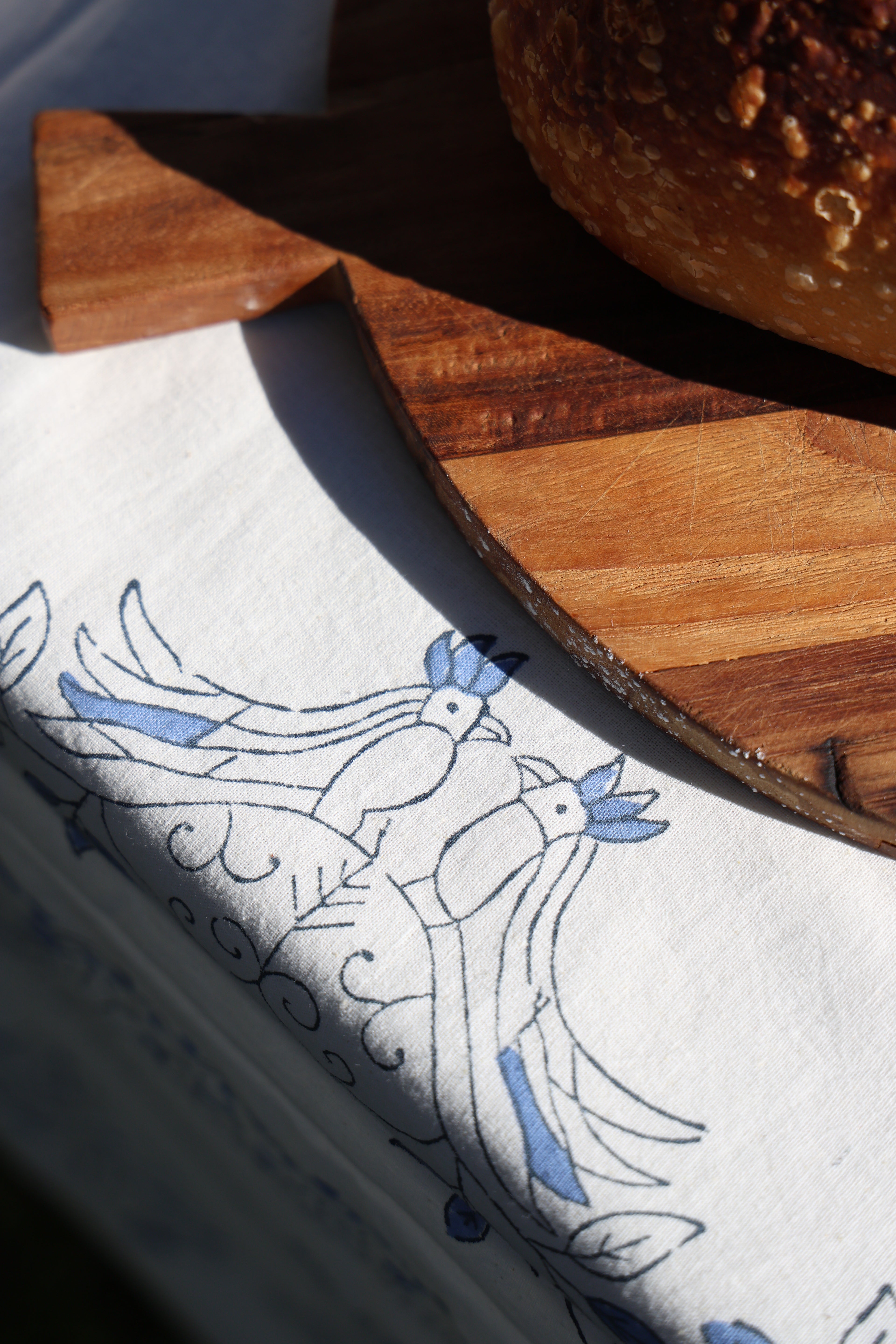 'Blue fish' tablecloth
