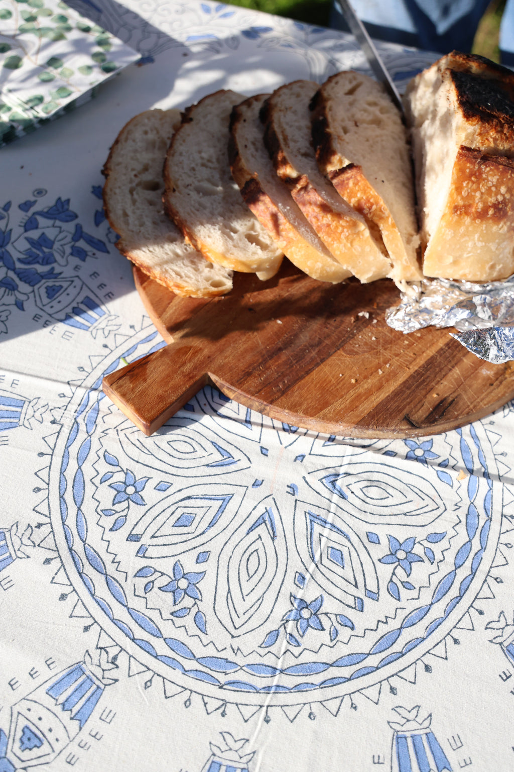 'Blue fish' tablecloth