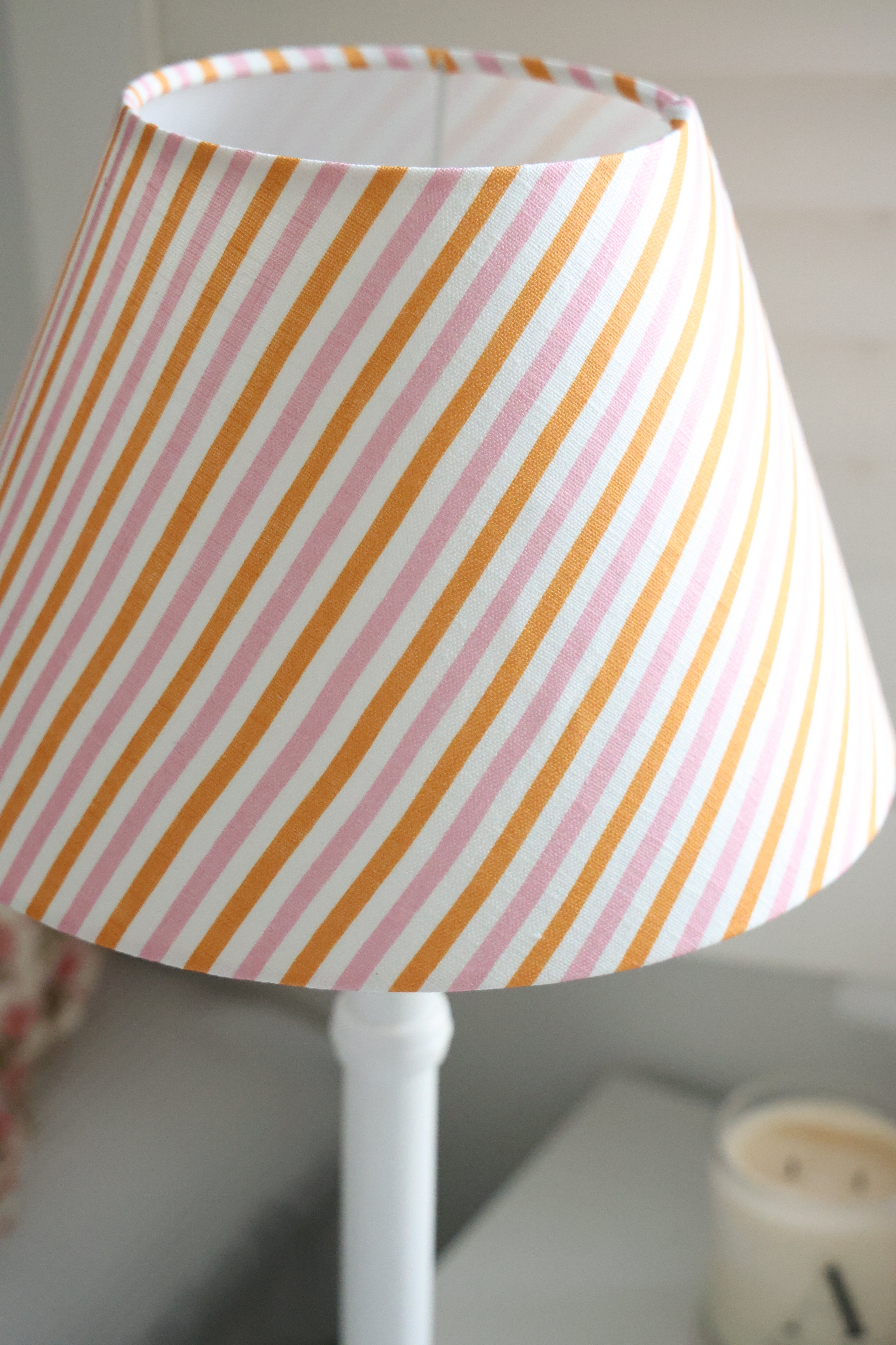 Stoke Lane Textiles 'JANE marigold pink'