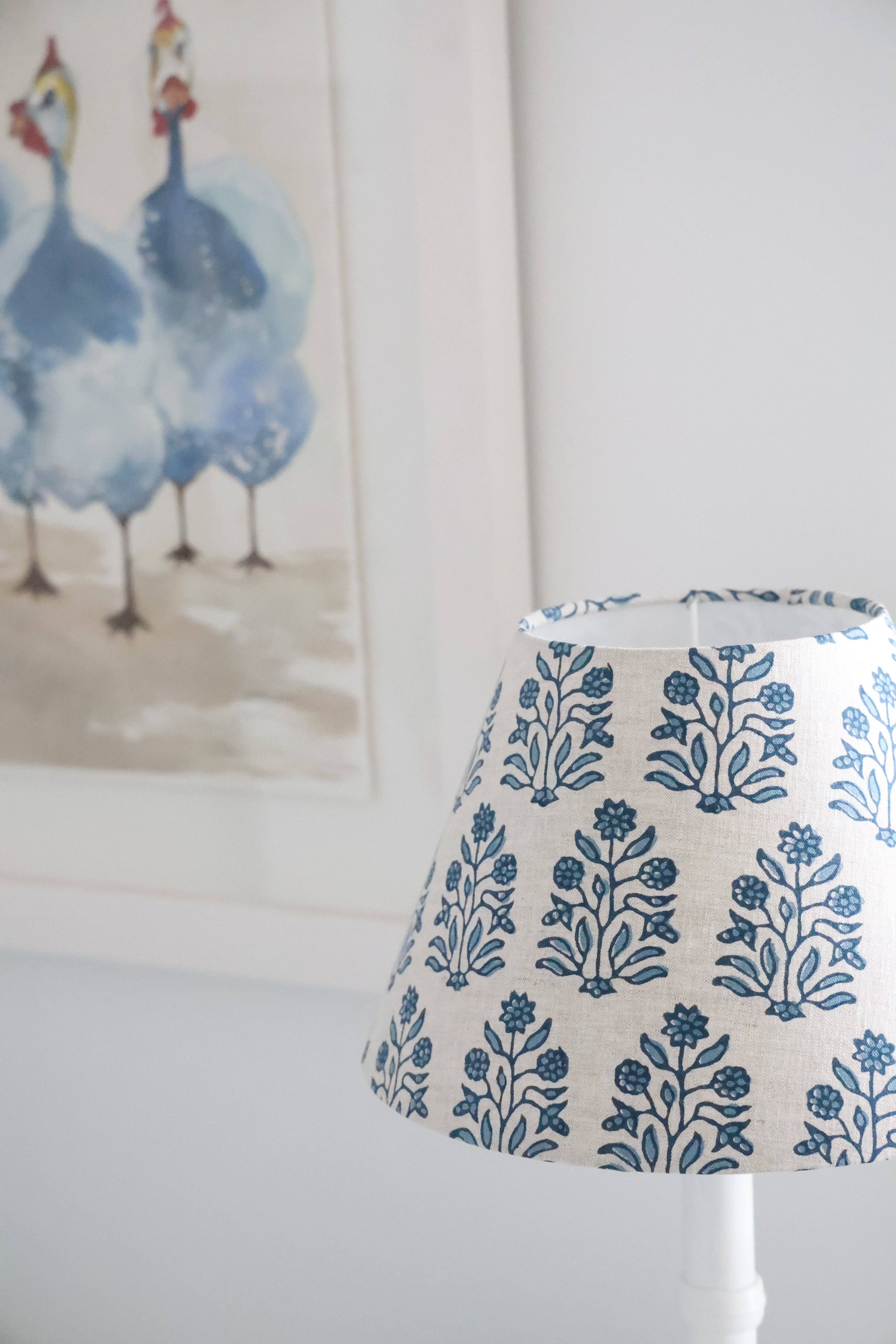 Walter G 'Amer Azure linen' mini conical shade