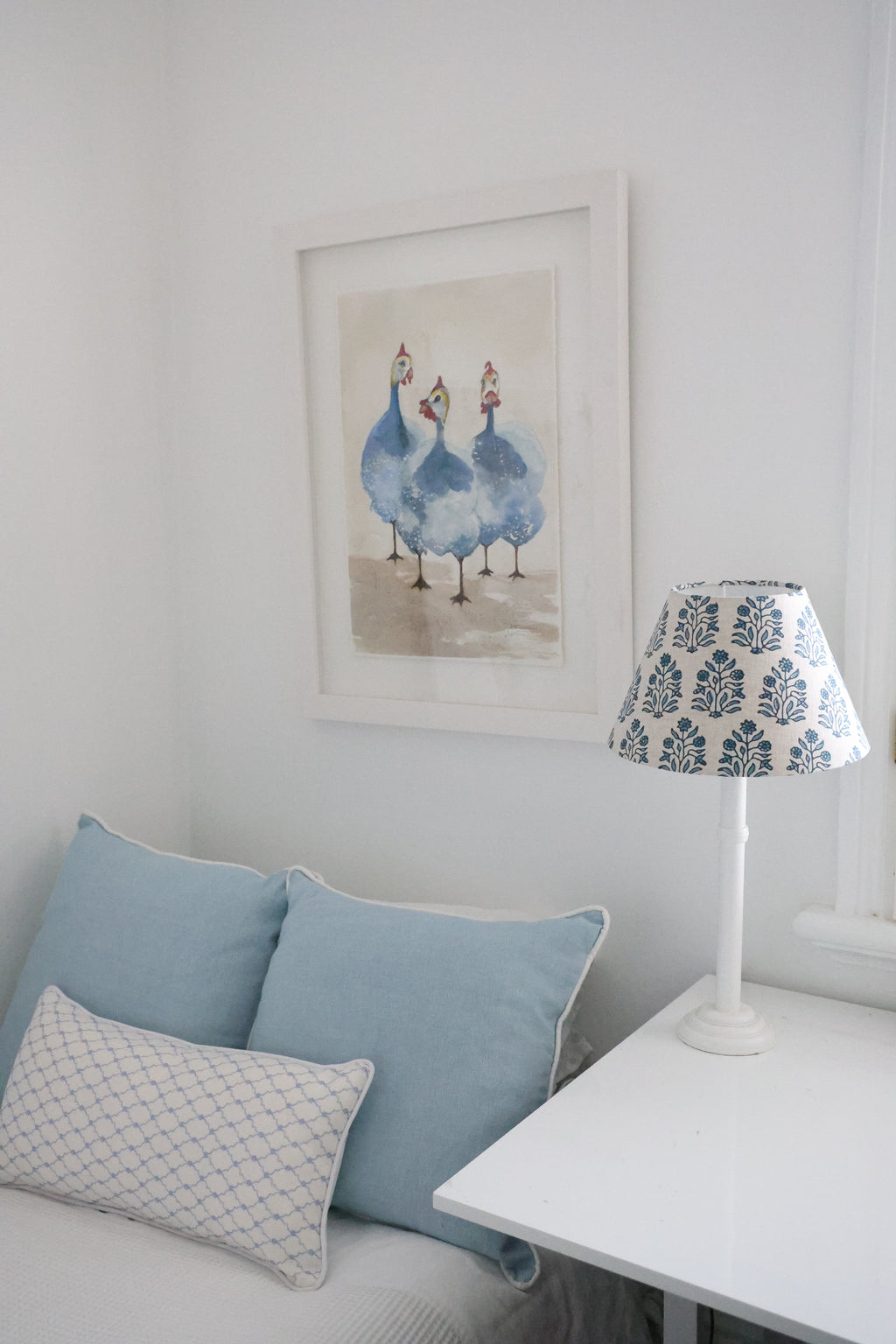 Walter G 'Amer Azure linen' mini conical shade