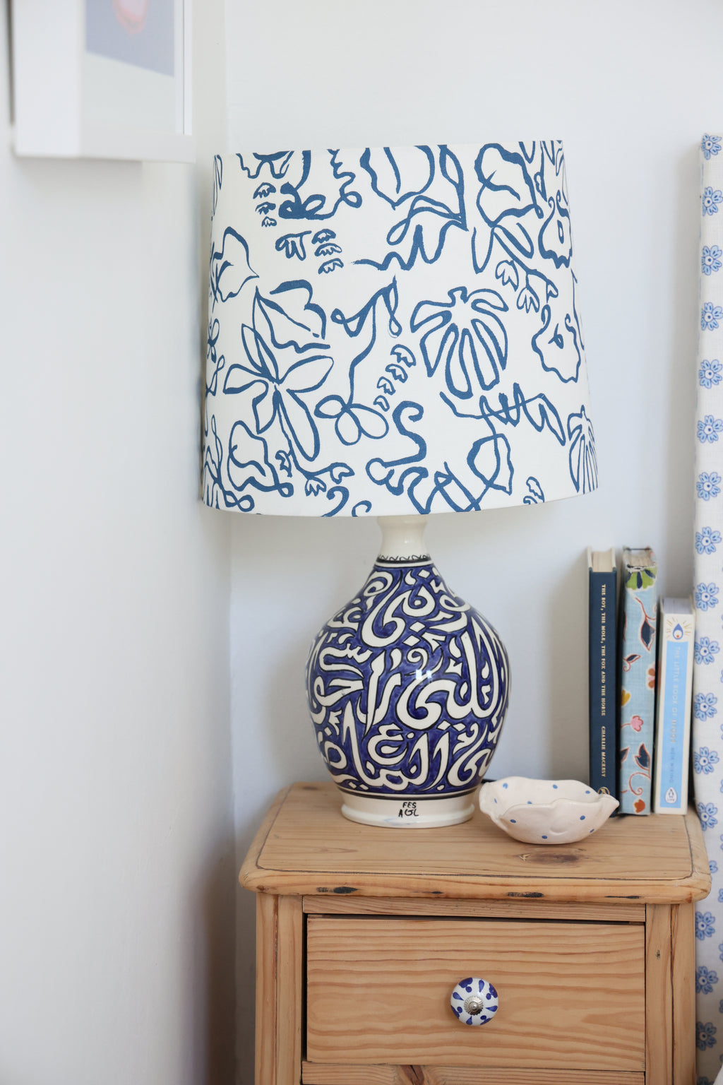 Anna Spiro 'High Tide Midnight' Medium Empire lampshade