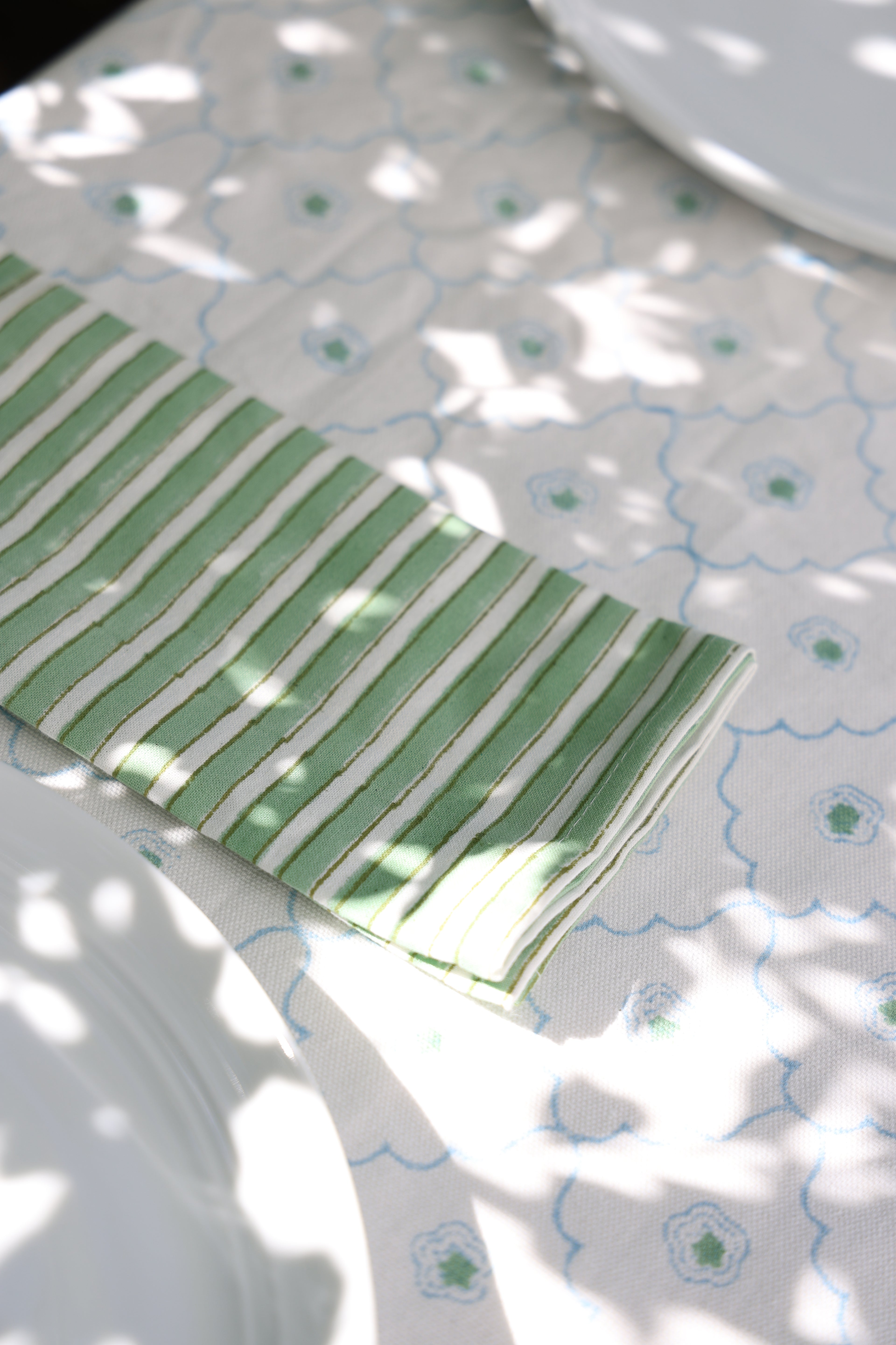 'Green Stripe' napkins