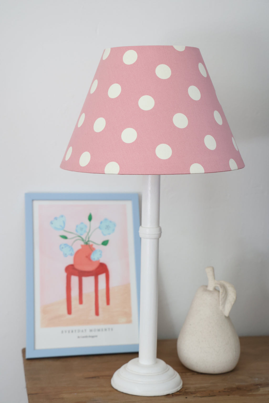'Pink Polka Dot' Mini conical shade