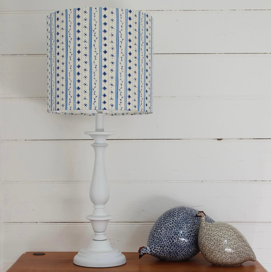 Ocre Designs 'Delft Blue Stripe' Medium Drum