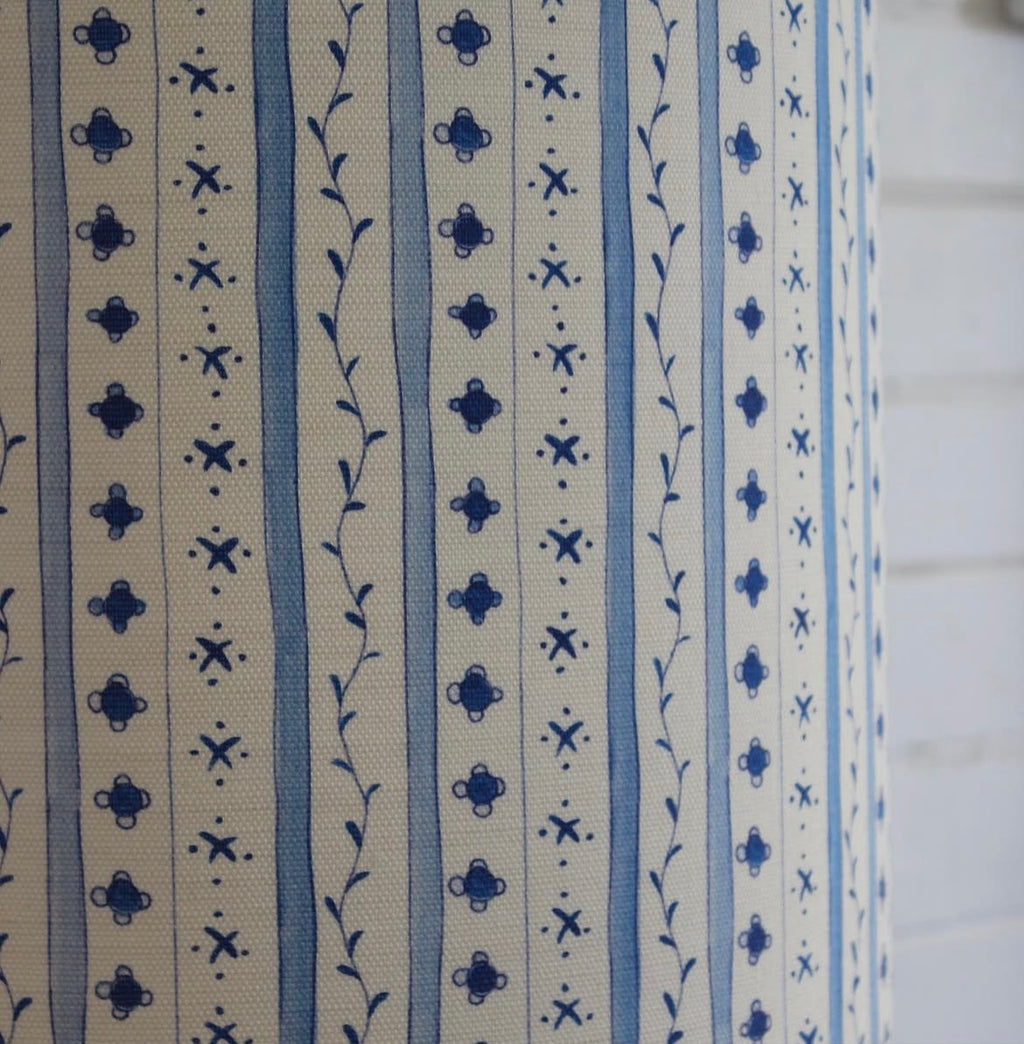 Ocre Designs 'Delft Blue Stripe' Medium Drum