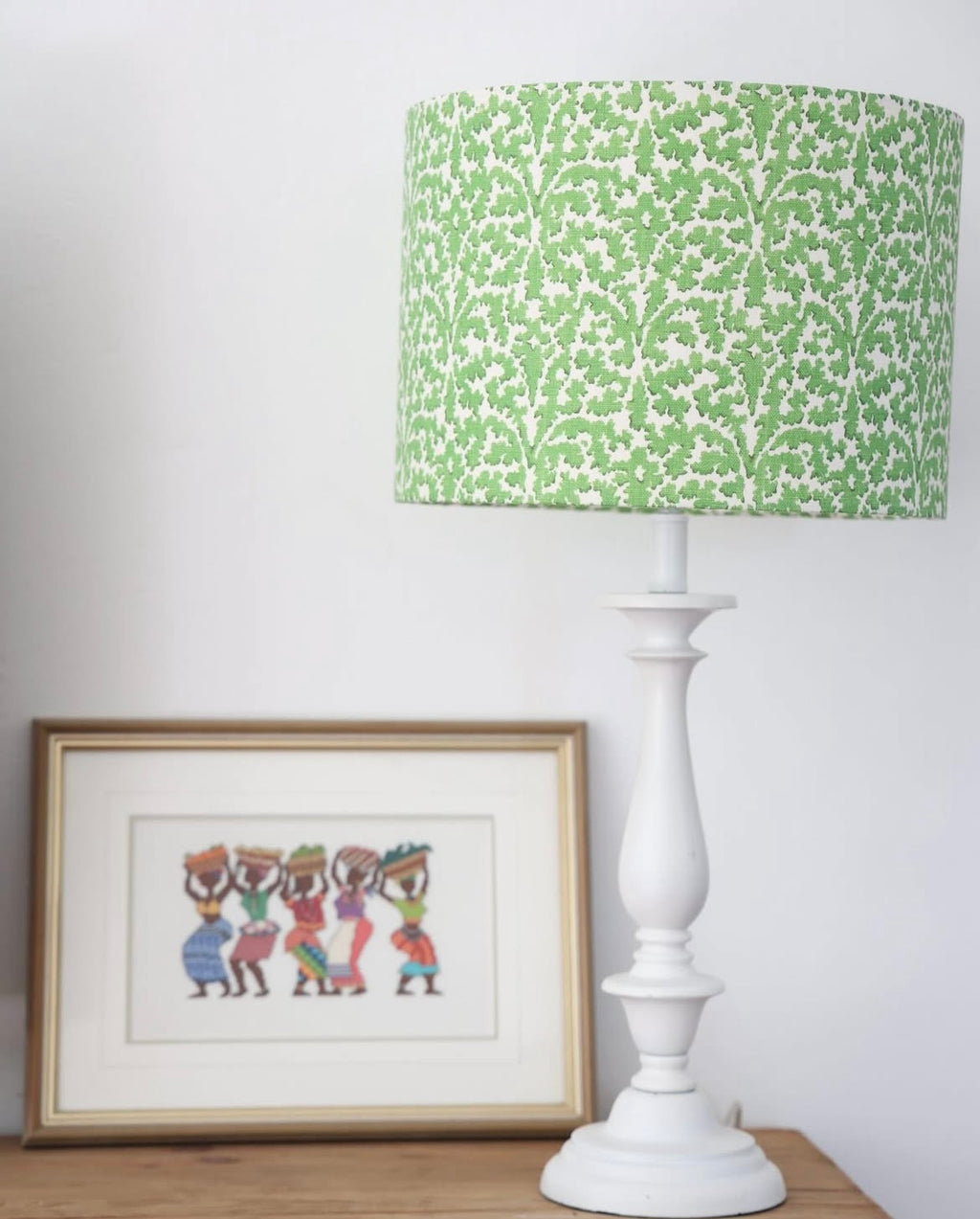 Linwood 'Bagatelle Moss' Short and Wide lampshade