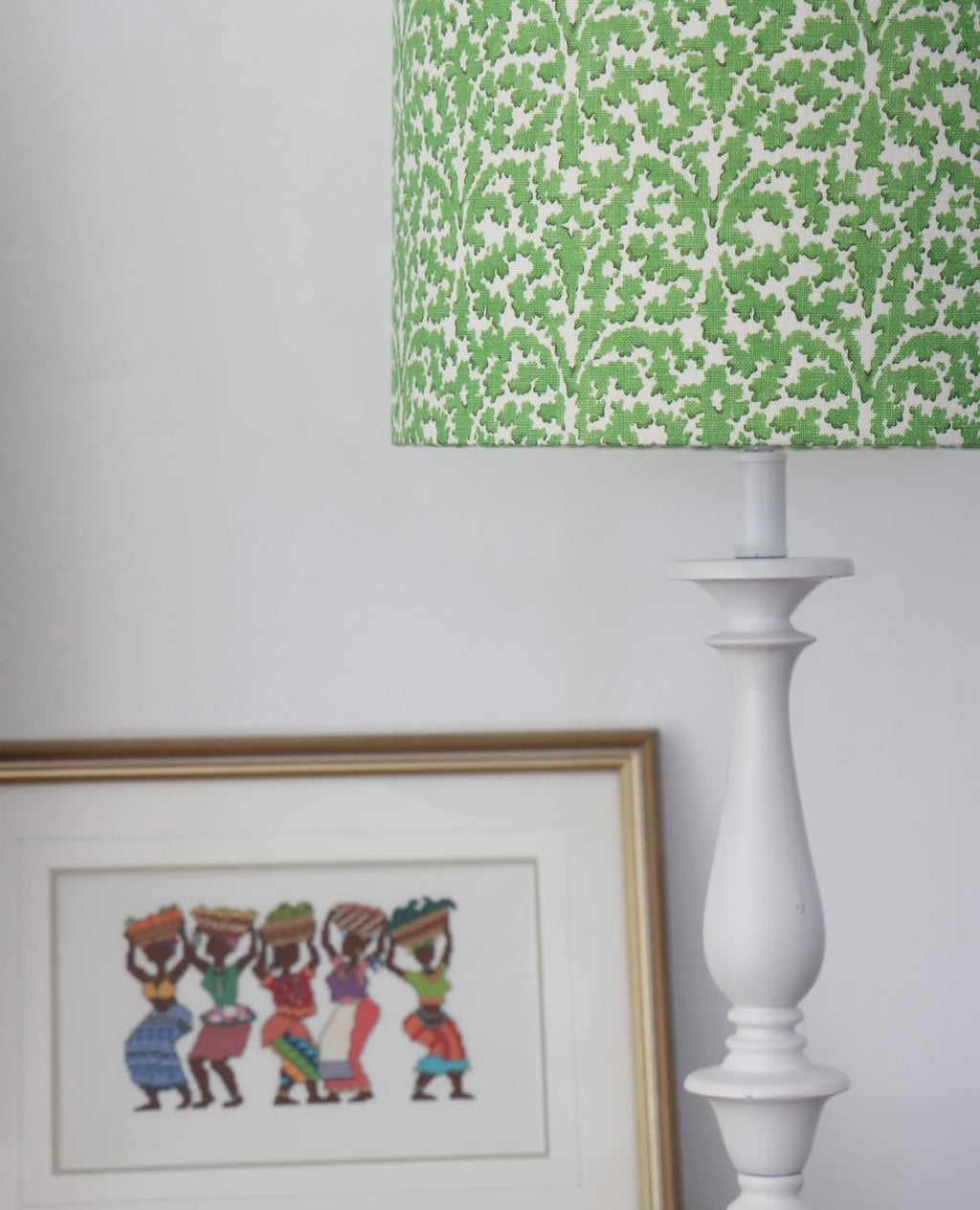 Linwood 'Bagatelle Moss' Short and Wide lampshade