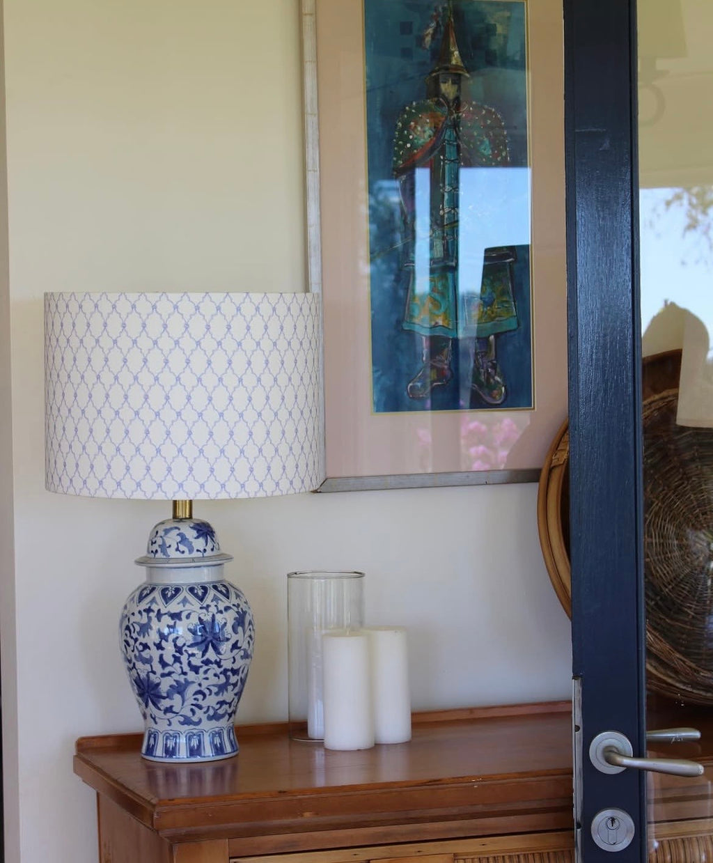 Ocre Designs 'Blue Mini Lattice' short and wide drum
