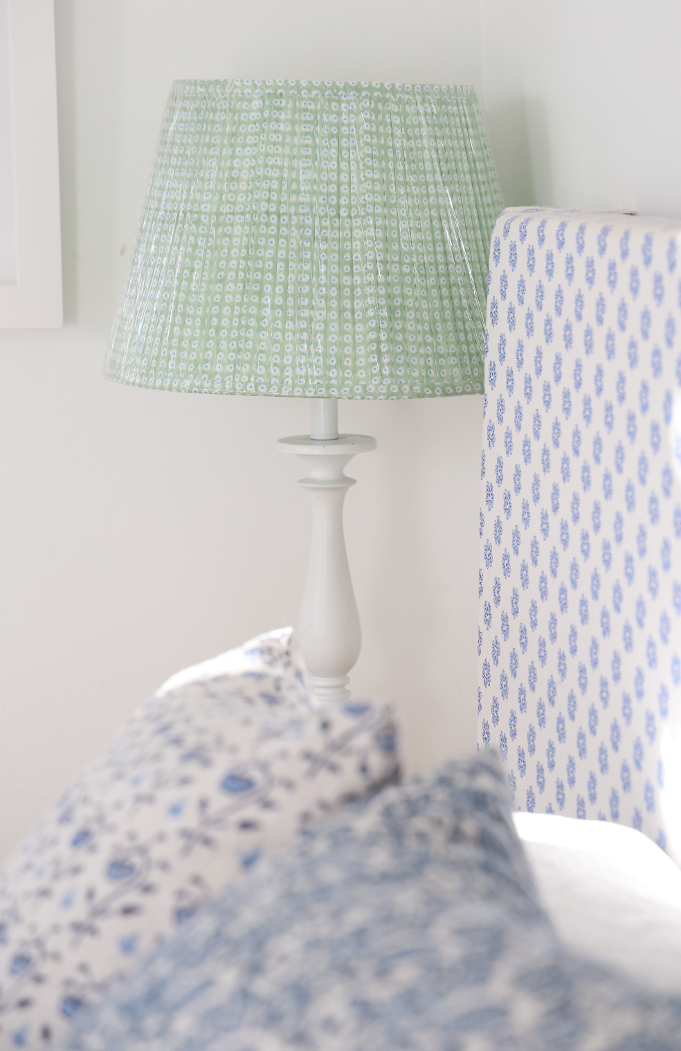 'Mini dots' pleated lampshade