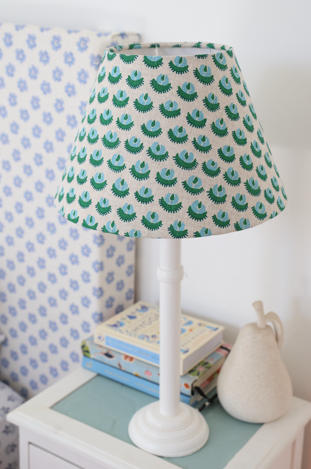 Walter G 'Cadiz Emerald linen' mini conical shade